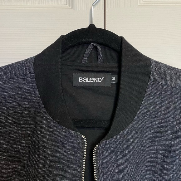 Navy Blue Light Bomber Jacket (Baleno, Small) - Picture 2 of 3